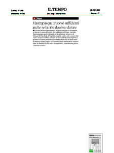 2012 - Rassegna Stampa Antonio Mastrapasqua