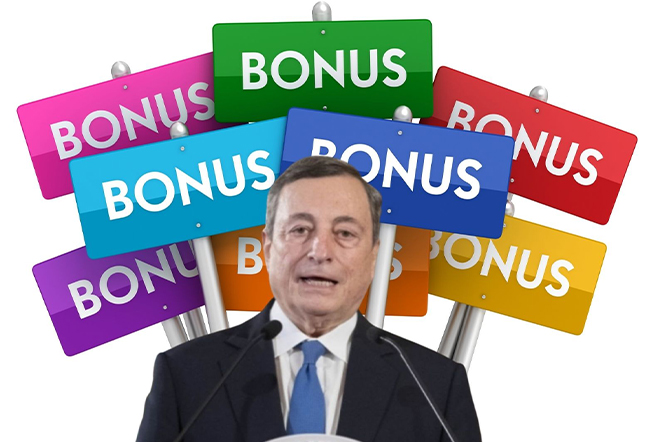 Il governo Draghi inciampa sui bonus